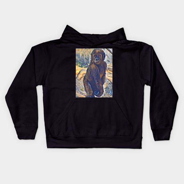 Gorilla Kids Hoodie by Sharonzoolady